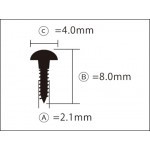 Truss Rod Cover Screw TK-01 Nickle